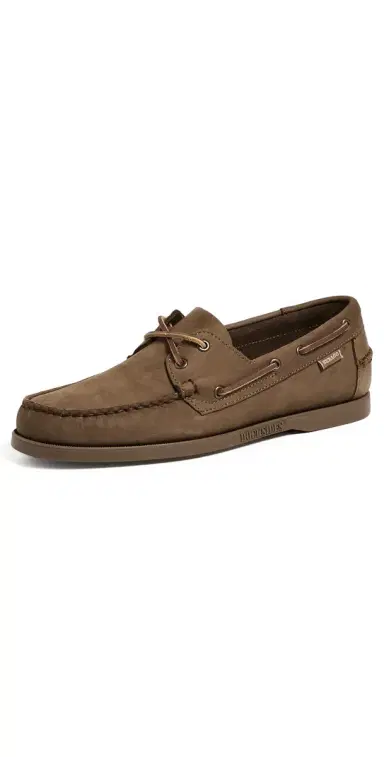 Sebago Docksides Portland Nubuck Boat Shoes Taupe 8 | Thumbnail 1 Sebago Docksides Portland Nubuck Boat Shoes Taupe 8 | Thumbnail 1