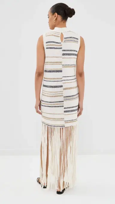 TWP Fringe Sleeveless Dress ulti | Thumbnail 3 TWP Fringe Sleeveless Dress ulti | Thumbnail 3