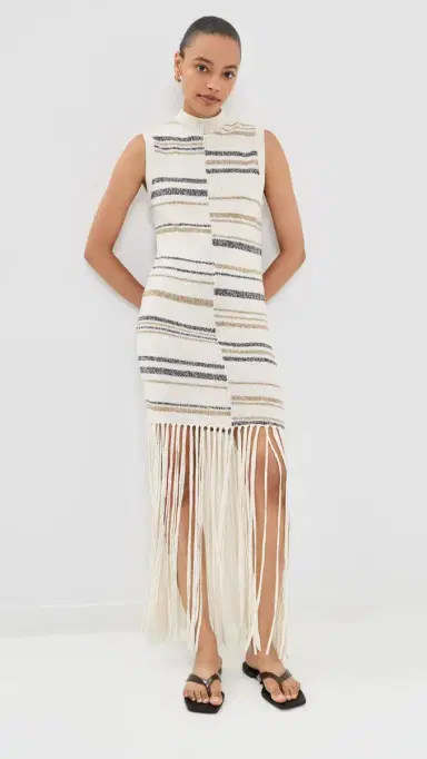 TWP Fringe Sleeveless Dress ulti | Thumbnail 5 TWP Fringe Sleeveless Dress ulti | Thumbnail 5