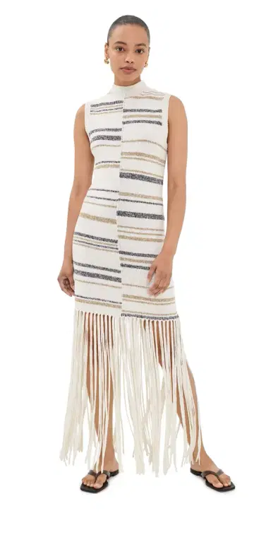 TWP Fringe Sleeveless Dress ulti | Thumbnail 1 TWP Fringe Sleeveless Dress ulti | Thumbnail 1