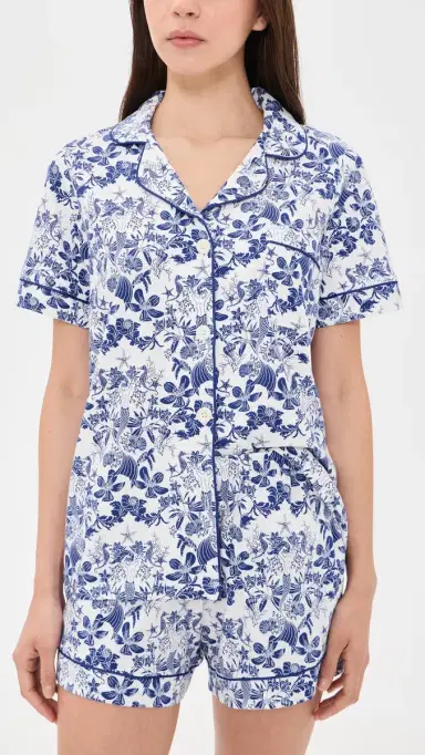 BedHead PJs Under The Sea Cropped Pajama Set Under the Sea L | Thumbnail 2 BedHead PJs Under The Sea Cropped Pajama Set Under the Sea L | Thumbnail 2