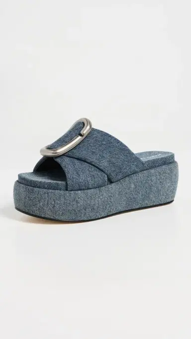 Marc Jacobs The Platform Sandals Medium Wash Indigo | Thumbnail 2