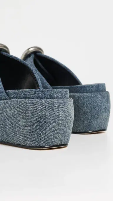 Marc Jacobs The Platform Sandals Medium Wash Indigo | Thumbnail 4