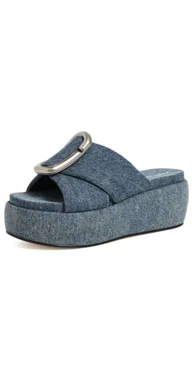 Marc Jacobs The Platform Sandals Medium Wash Indigo | Thumbnail 1