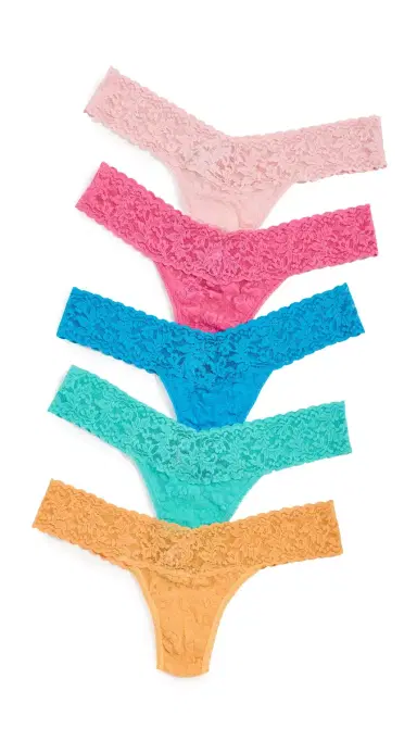 Hanky Panky Signature Lace Low Rise Thong 5 Pack Rngs One Size | Thumbnail 6