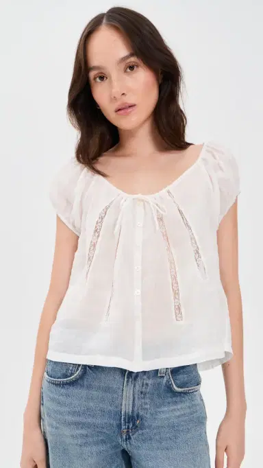 Citizens of Humanity Tatev Blouse White | Thumbnail 2 Citizens of Humanity Tatev Blouse White | Thumbnail 2