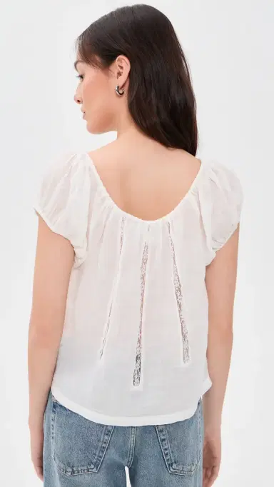 Citizens of Humanity Tatev Blouse White | Thumbnail 3 Citizens of Humanity Tatev Blouse White | Thumbnail 3