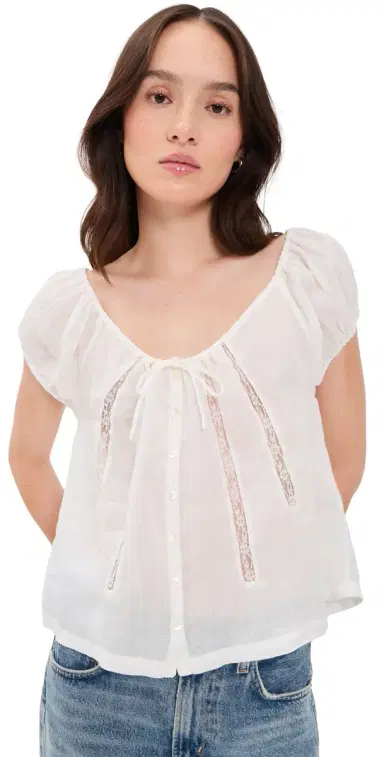 Citizens of Humanity Tatev Blouse White | Thumbnail 1 Citizens of Humanity Tatev Blouse White | Thumbnail 1