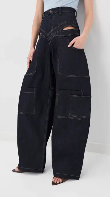 Tolu Coker Banana Pants Navy | Thumbnail 2