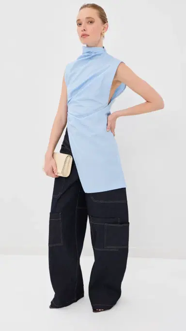 Tolu Coker Banana Pants Navy | Thumbnail 5