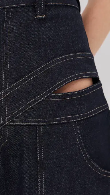 Tolu Coker Banana Pants Navy | Thumbnail 6