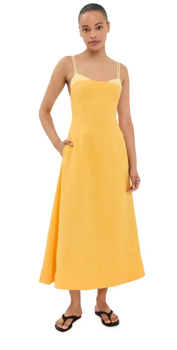 Corabeth Colorblock Midi Dress Mango Multi M