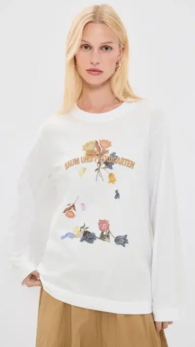 Baum und Pferdgarten Jeevona T-Shirt Baum Falling Flowers | Thumbnail 2