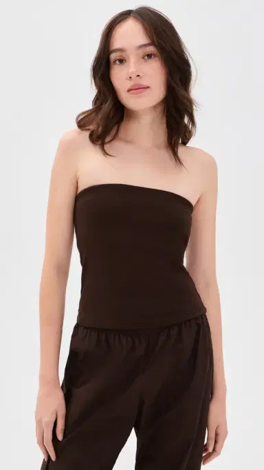 DONNI. The Baby Rib Tube Top Espresso | Thumbnail 2 DONNI. The Baby Rib Tube Top Espresso | Thumbnail 2