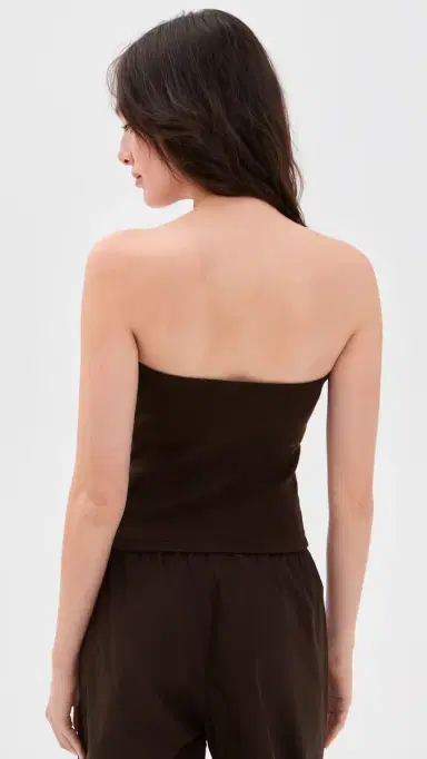 DONNI. The Baby Rib Tube Top Espresso | Thumbnail 3 DONNI. The Baby Rib Tube Top Espresso | Thumbnail 3