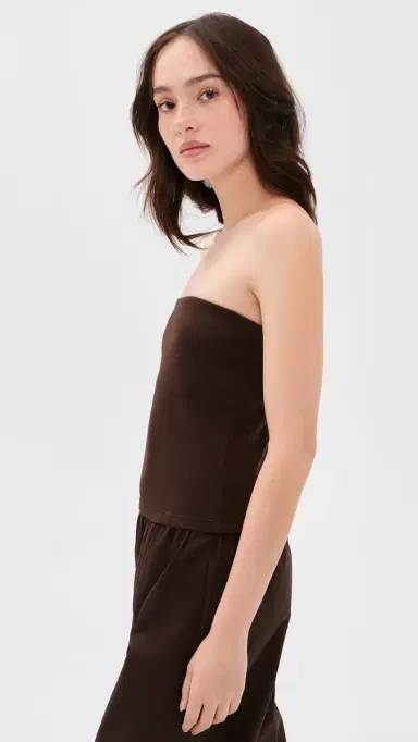 DONNI. The Baby Rib Tube Top Espresso | Thumbnail 4 DONNI. The Baby Rib Tube Top Espresso | Thumbnail 4