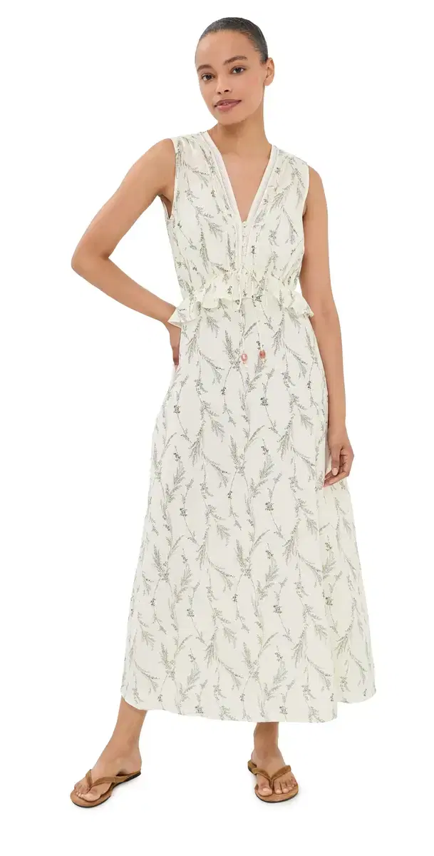 Sleeveless Dominick Dress Dove Multi