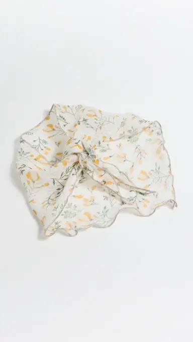 Lele Sadoughi Linen Triangle Scarf | Thumbnail 4