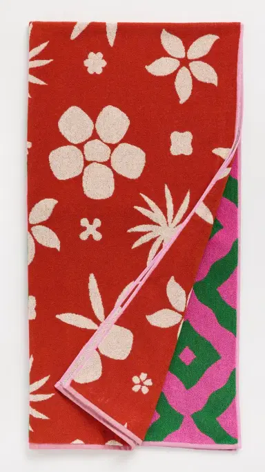 Dusen Dusen Beach Towel Peony One Size | Thumbnail 2 Dusen Dusen Beach Towel Peony One Size | Thumbnail 2