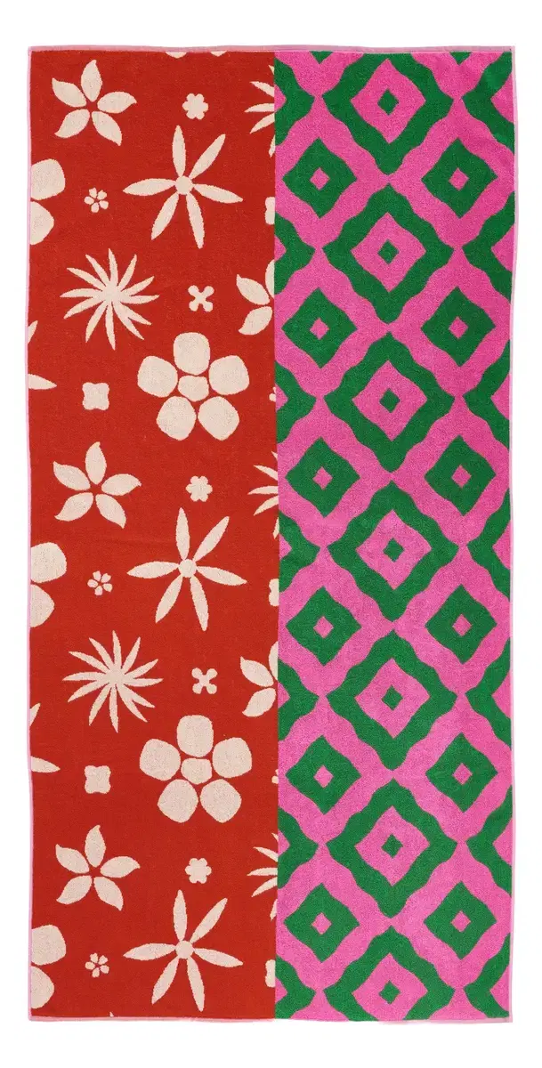 Dusen Dusen Beach Towel Peony One Size