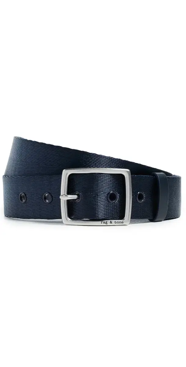 rag & bone port Boyfriend Belt Navy