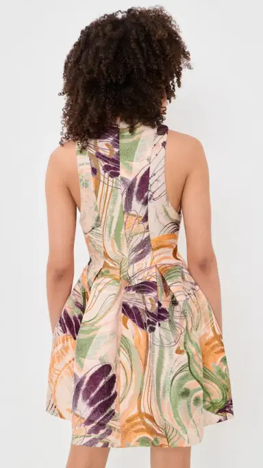 Andrea Iyamah Venti Jacquard Dress Vibra Jacquard | Thumbnail 3