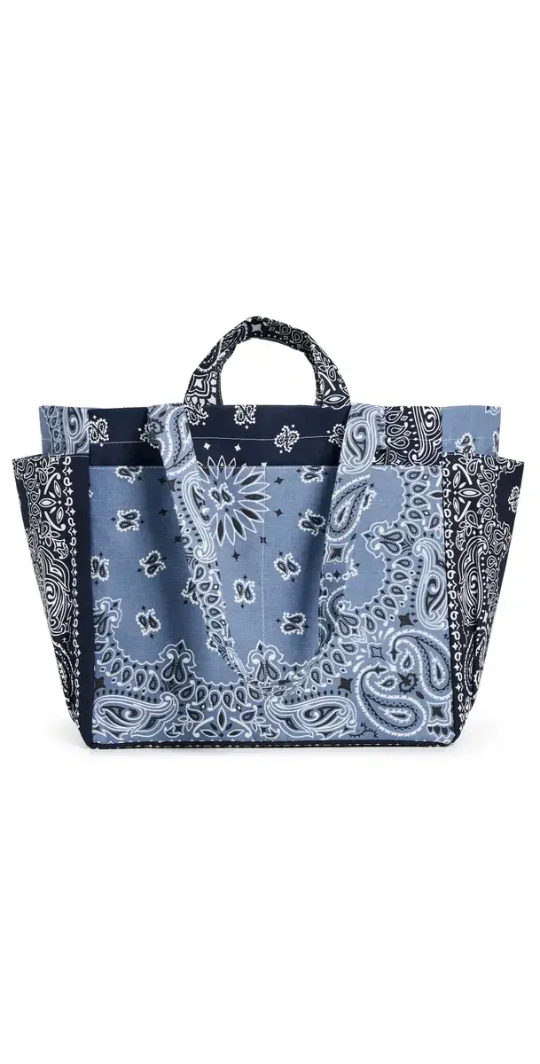 Sac Picnic Tote Bag Chambray/Navy One Size