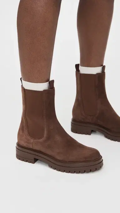 Gianvito Rossi Chester Suede Boots Brown | Thumbnail 3 Gianvito Rossi Chester Suede Boots Brown | Thumbnail 3