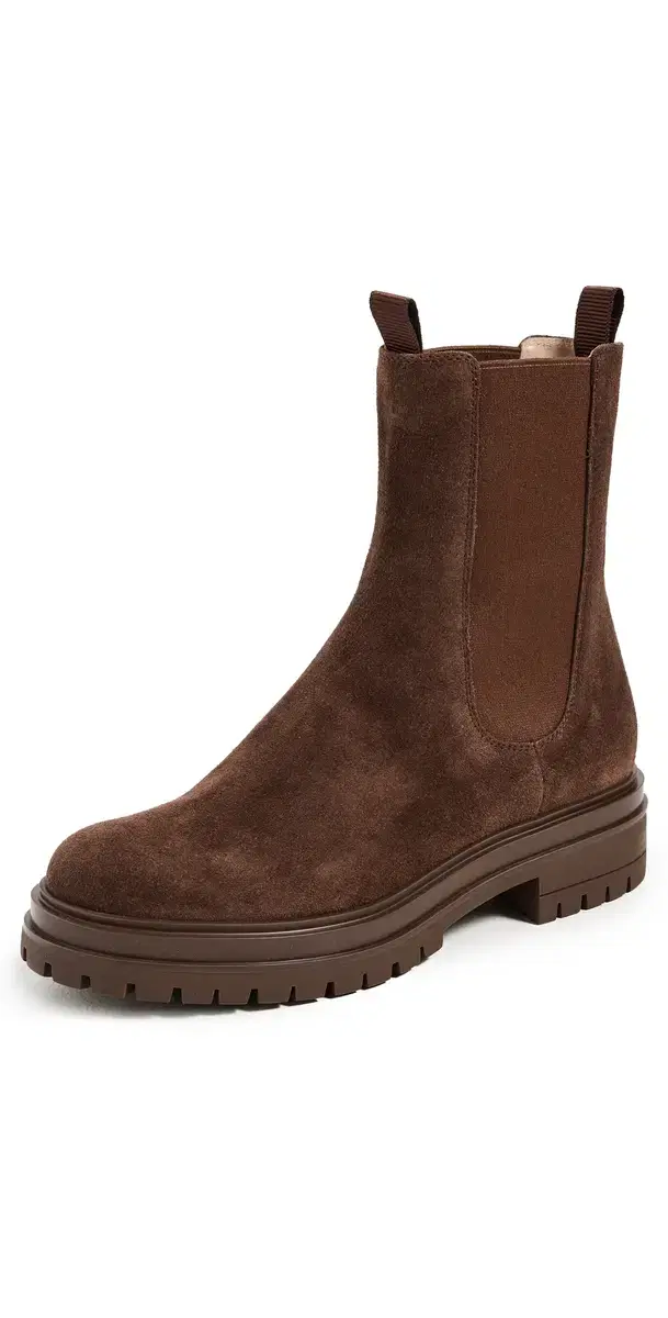 Gianvito Rossi Chester Suede Boots Brown