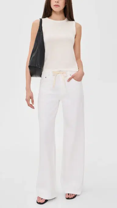 Pistola Jadyn Drawstring Jeans Optic White 31 | Thumbnail 5