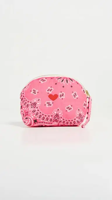 CALL IT BY YOUR NAME Small Coeur Vanity Pouch Strawberry/Pale Pink One Size | Thumbnail 2