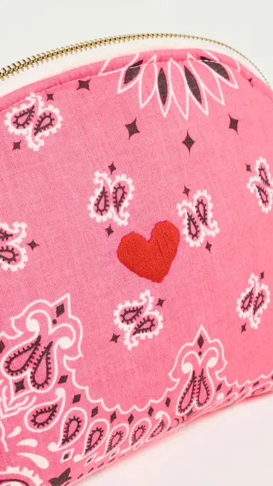 CALL IT BY YOUR NAME Small Coeur Vanity Pouch Strawberry/Pale Pink One Size | Thumbnail 5