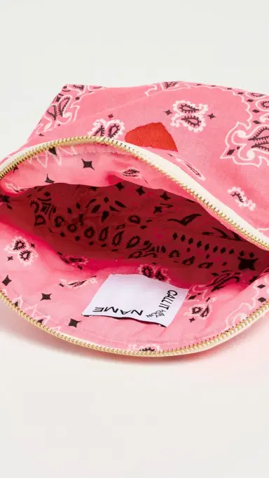 CALL IT BY YOUR NAME Small Coeur Vanity Pouch Strawberry/Pale Pink One Size | Thumbnail 6