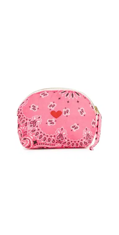 CALL IT BY YOUR NAME Small Coeur Vanity Pouch Strawberry/Pale Pink One Size | Thumbnail 1