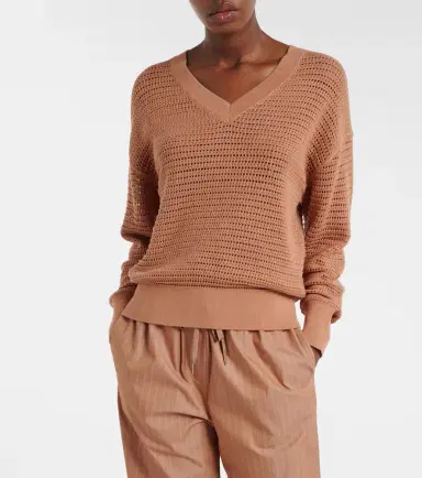 Varley Gaia open-knit cotton sweater | Thumbnail 2