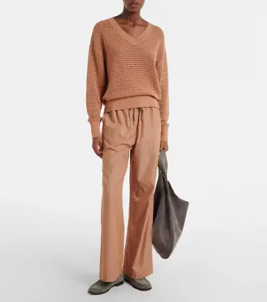 Varley Gaia open-knit cotton sweater | Thumbnail 5