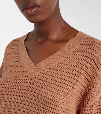 Varley Gaia open-knit cotton sweater | Thumbnail 6