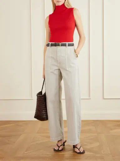 Frame The Bow Cargo High-rise Wide-leg Barrel Jeans | Thumbnail 2