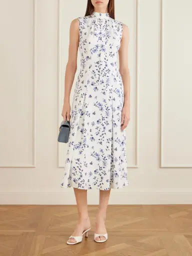 Emilia Wickstead Joelle Floral-print Silk Midi Dress | Thumbnail 2