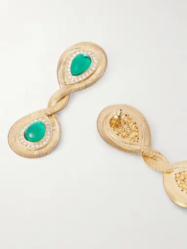 Valentino Garavani tone Crystal Earrings | Thumbnail 3