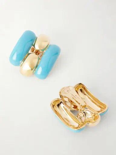 Valentino Garavani Pas Plus Enamel Earrings | Thumbnail 3 Valentino Garavani Pas Plus Enamel Earrings | Thumbnail 3