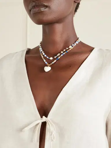 Roxanne Assoulin Happy Baby Gold-tone And Multi-stone Beaded Necklace | Thumbnail 2