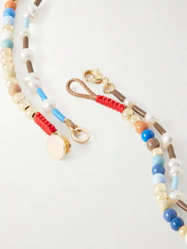 Roxanne Assoulin Happy Baby Gold-tone And Multi-stone Beaded Necklace | Thumbnail 3