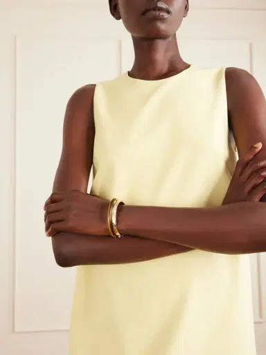 Roxanne Assoulin The Classic Stone Hinge Set Of Two Gold-tone Tiger's Eye Bangles | Thumbnail 2 Roxanne Assoulin The Classic Stone Hinge Set Of Two Gold-tone Tiger's Eye Bangles | Thumbnail 2