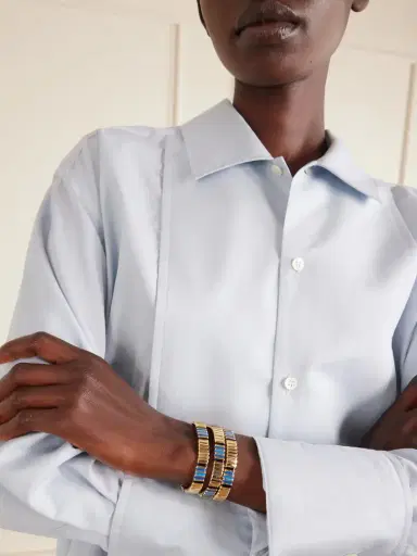 Roxanne Assoulin Very Well Done Snaked Set Of Three Gold-tone And Enamel Bracelets | Thumbnail 2 Roxanne Assoulin Very Well Done Snaked Set Of Three Gold-tone And Enamel Bracelets | Thumbnail 2
