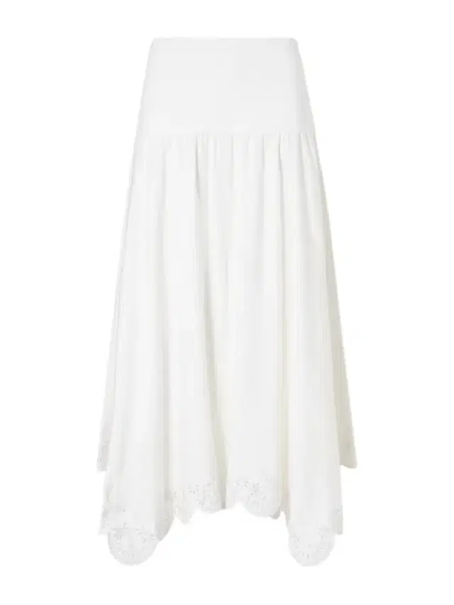 Heaven Embroidered Linen-blend Midi Skirt