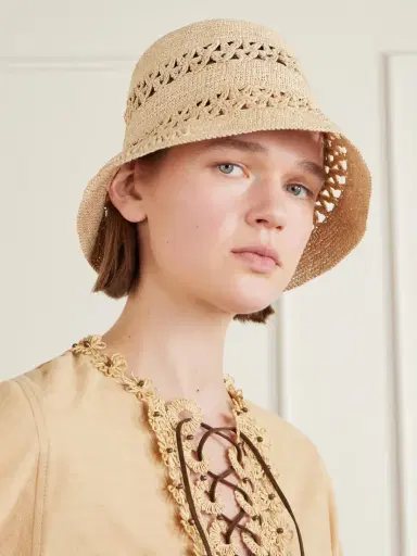 Zimmermann Raffia Bucket Hat | Thumbnail 2 Zimmermann Raffia Bucket Hat | Thumbnail 2