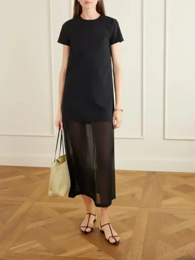 La Ligne Crepe And Chiffon Maxi Dress | Thumbnail 2