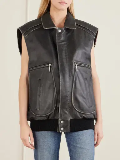 Rabanne Leather Vest | Thumbnail 3