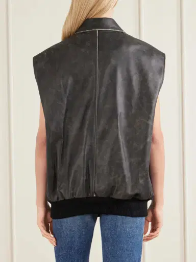 Rabanne Leather Vest | Thumbnail 4